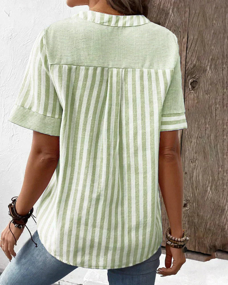 Luna | Blouse rayée élégante