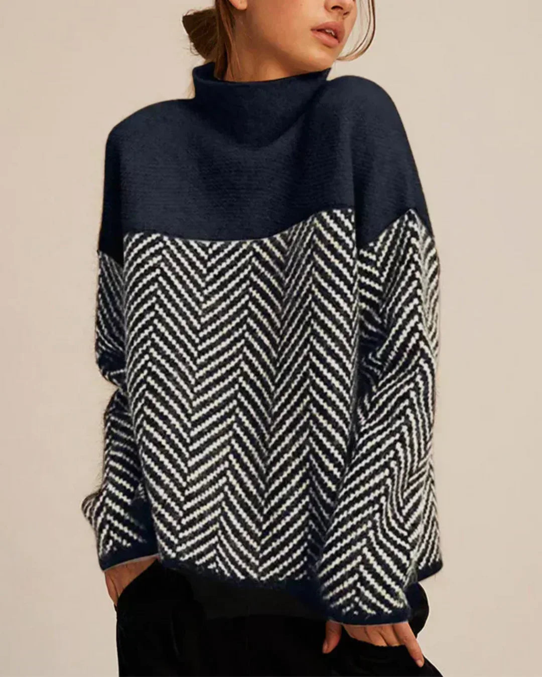 Norah | Pull en Coton à Col Roulé