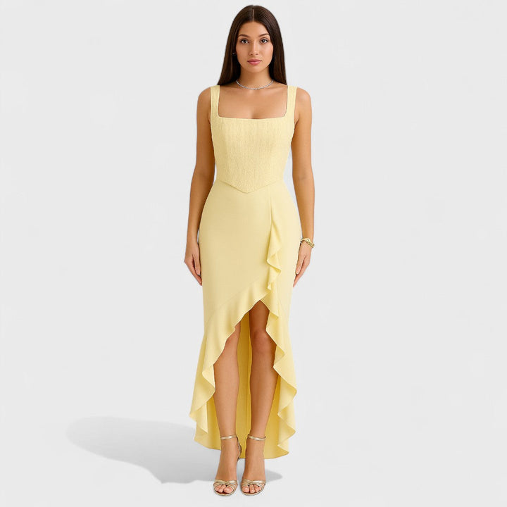 Bella| Robe en Satin avec Volants