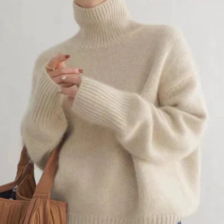 Amaya | Pull Col Roulé en Cachemire de Luxe