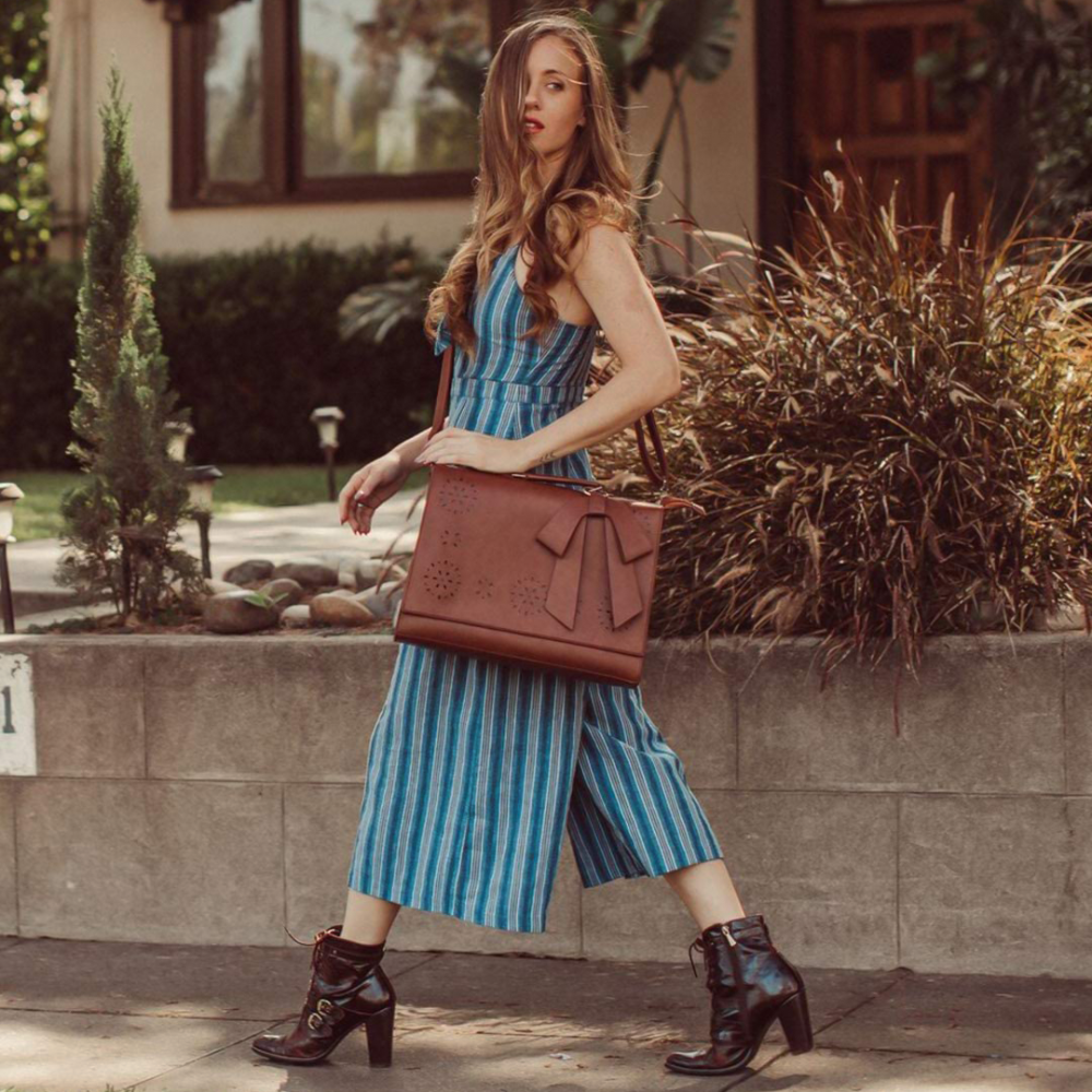 Bernadette – Sac à bandoulière avec nœuds