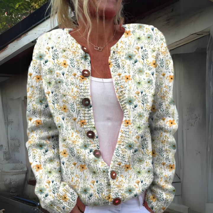 Villeneuve™ - Élégant Cardigan Floral