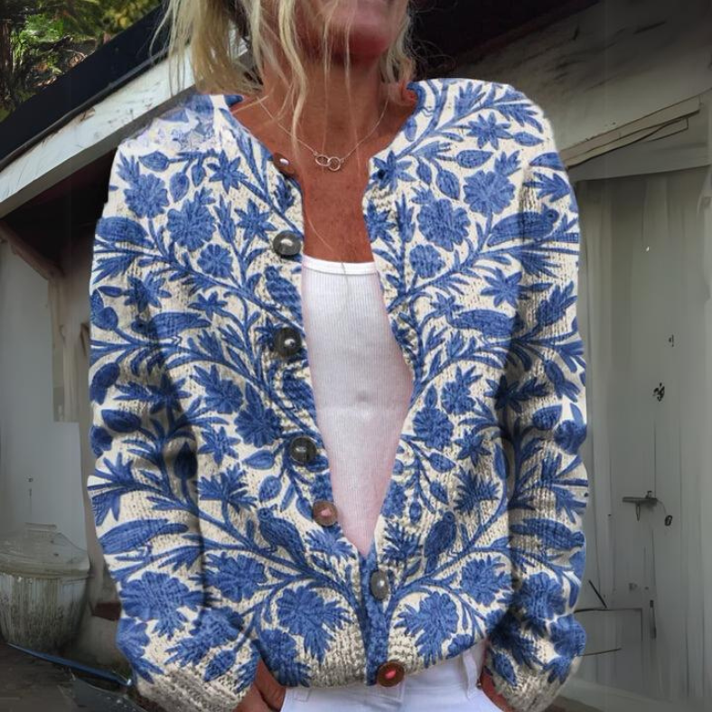 Villeneuve™ - Élégant Cardigan Floral