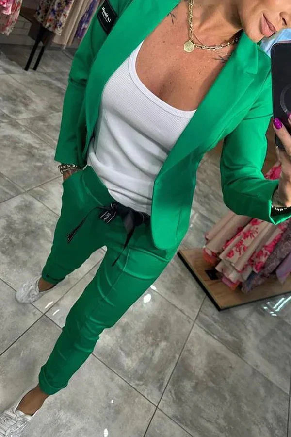 Villeneuve™ - Ensemble personnalisé avec blazer doux et joggings décontractés