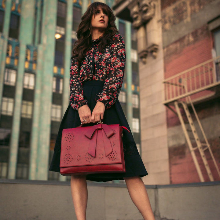 Bernadette – Sac à bandoulière avec nœuds