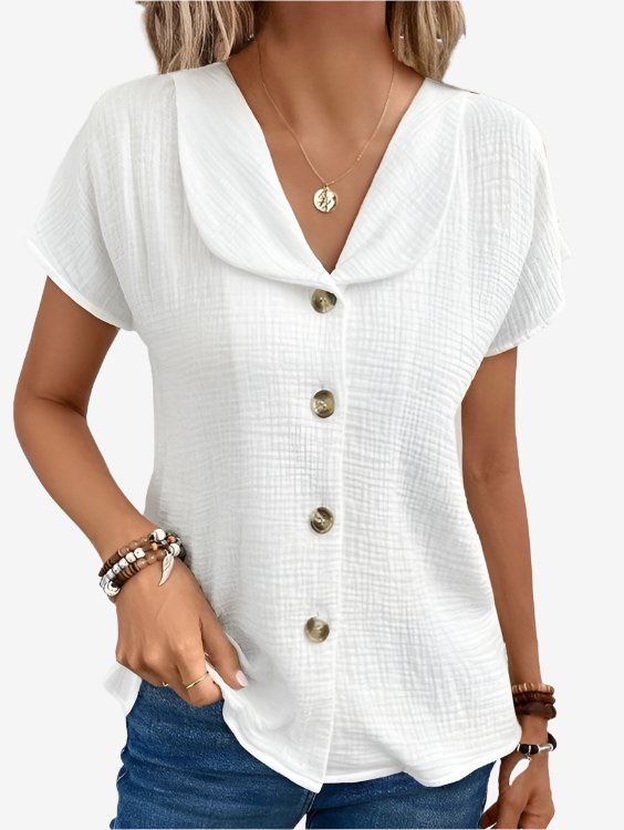 Luna | Blouse en coton et lin