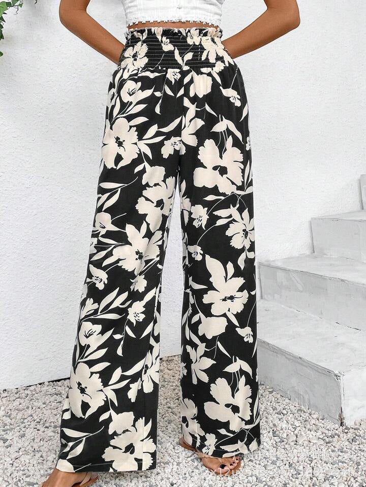 Floriana | Pantalons Amples avec Imprimé Floral