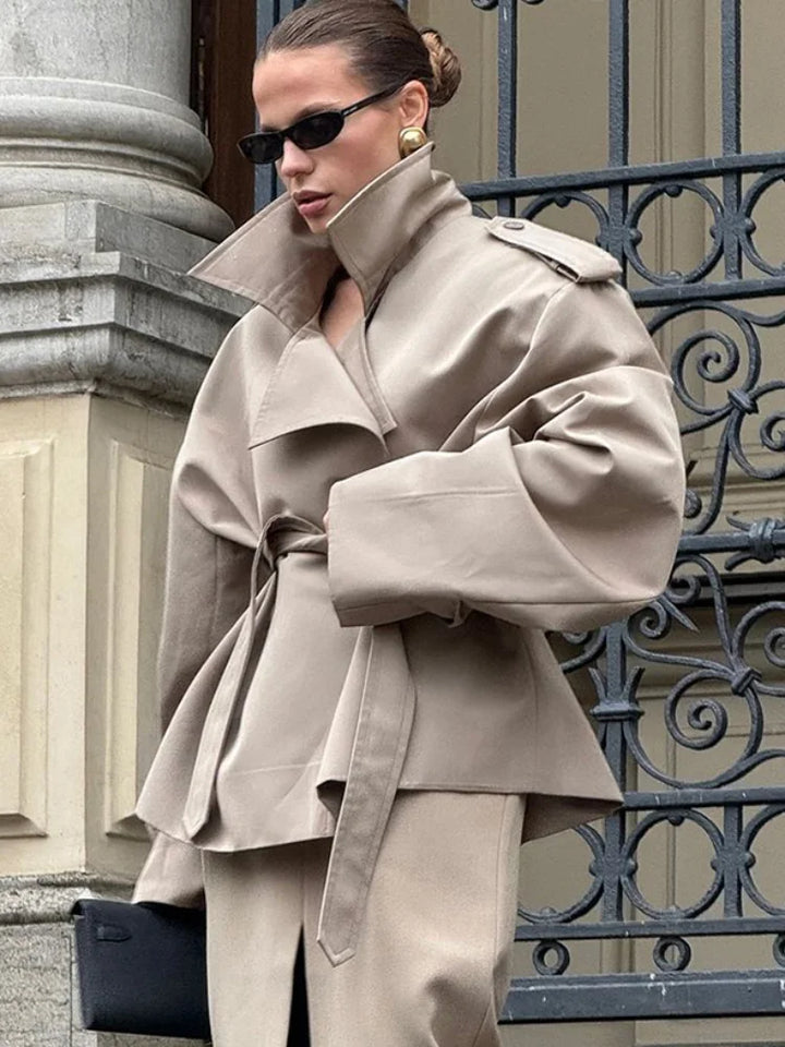 Villeneuve™ – Manteau Ceinturé Élégant