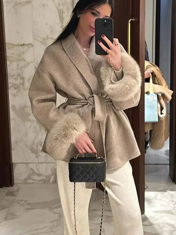 Villeneuve™ – Veste Ceinturée Douce