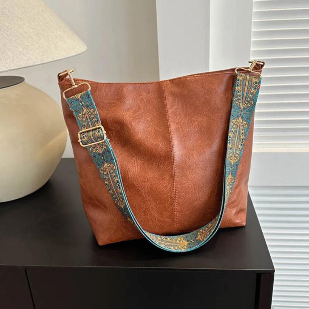 Greta - Sac à bandoulière vintage en cuir