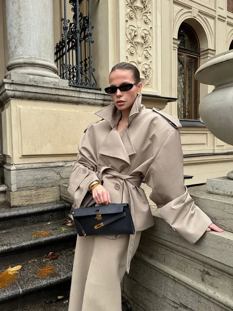 Villeneuve™ – Manteau Ceinturé Élégant