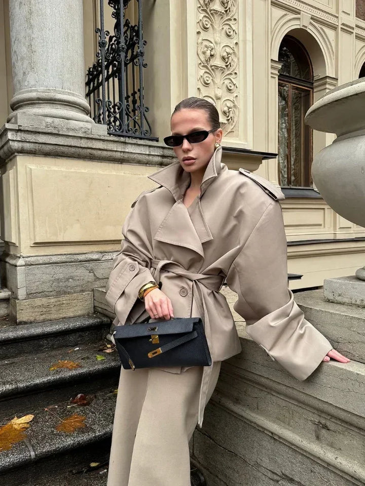 Villeneuve™ – Manteau Ceinturé Élégant