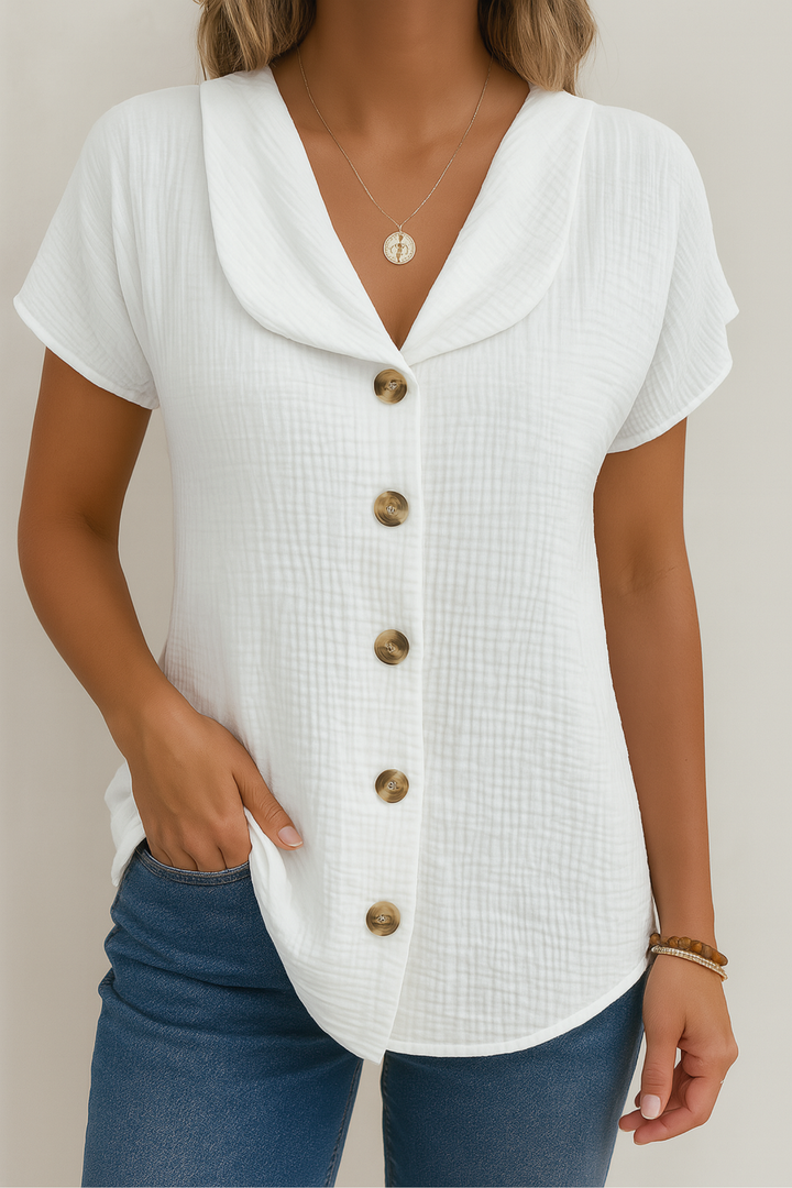 Luna | Blouse en coton et lin