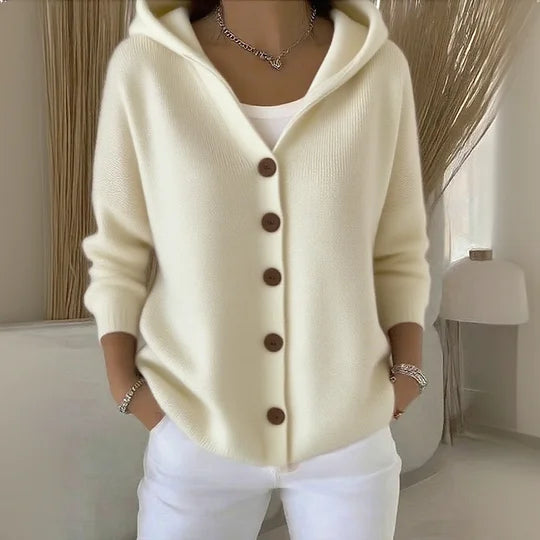 Villeneuve™ - Cardigan à capuche en coton doux