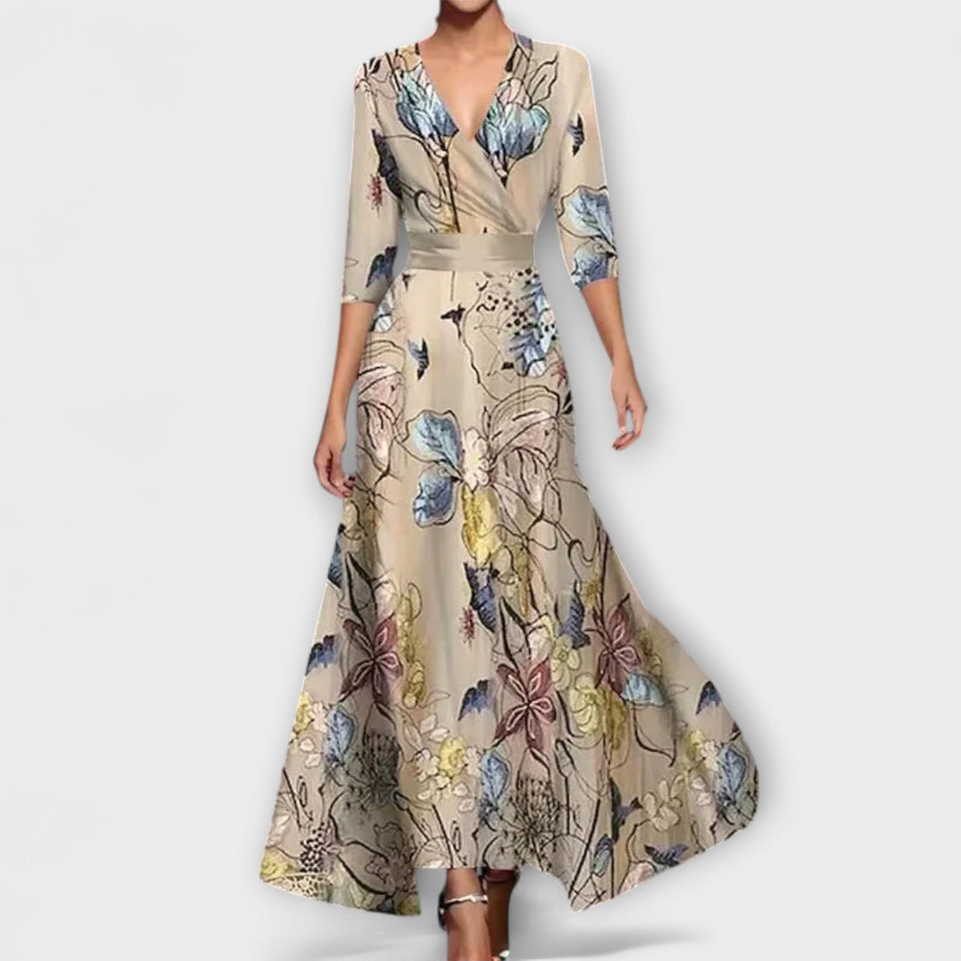 Vanessa | Robe maxi à imprimé floral