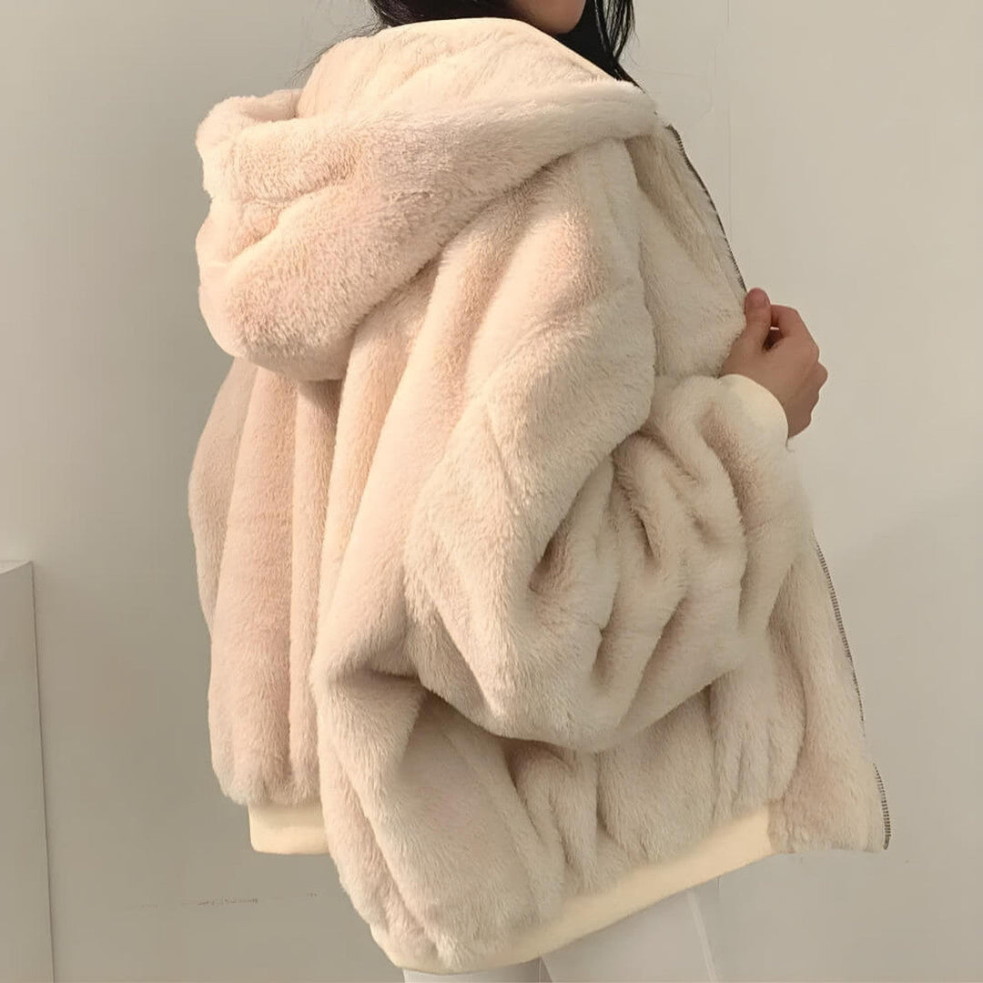 Villeneuve™ - Veste à capuche réversible en laine teddy