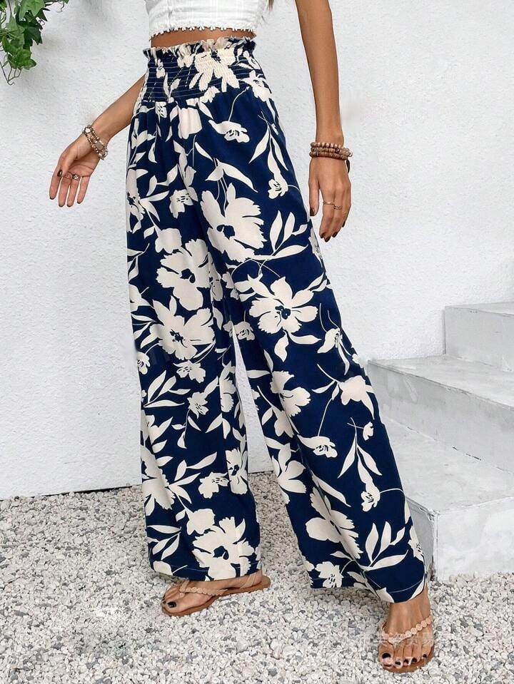 Floriana | Pantalons Amples avec Imprimé Floral