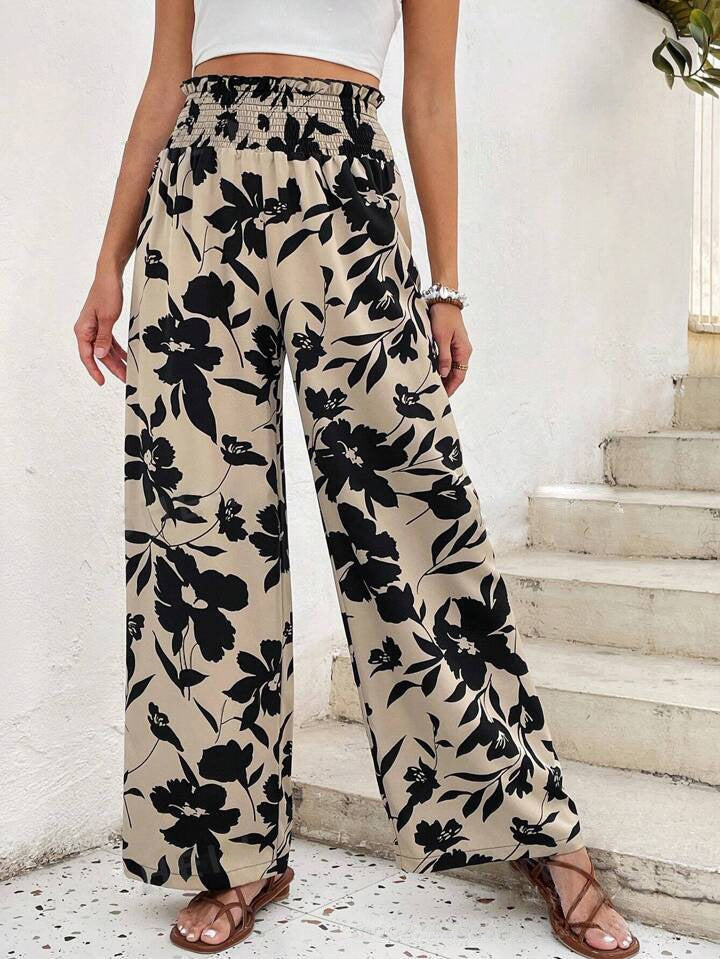 Floriana | Pantalons Amples avec Imprimé Floral